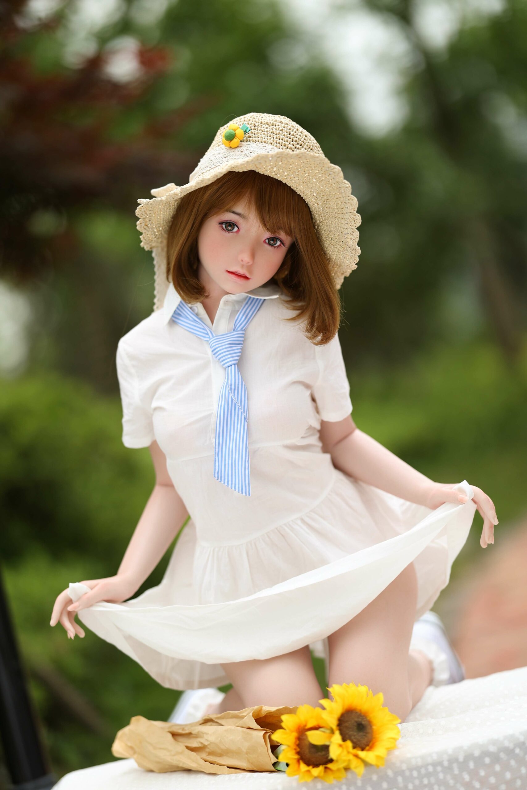 ロリーリアルな質感と美しい外観の精巧なラブドール 西森貞子 145cm T145 B71 W51 H76 24KG 6