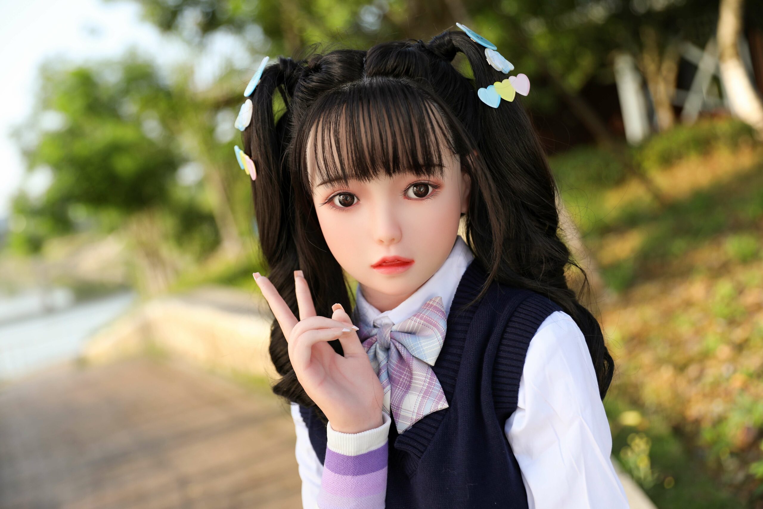 可愛い子精巧なデザインとリアルな表情の等身大ドール 沢久美子 145cm T145 B71 W51 H76 24KG 9