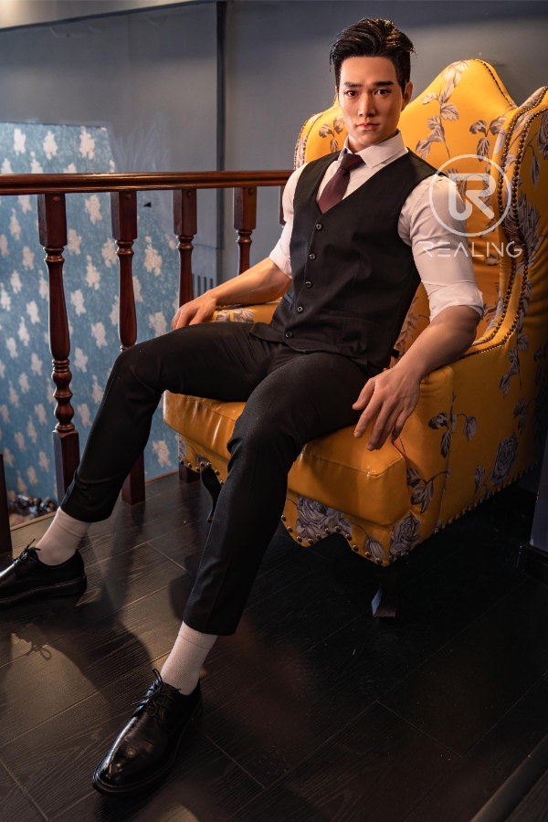 高級感のある筋肉質なシリコンリアルな男性ドール Evan 180cm T180 B102 W77 H90 46KG 4