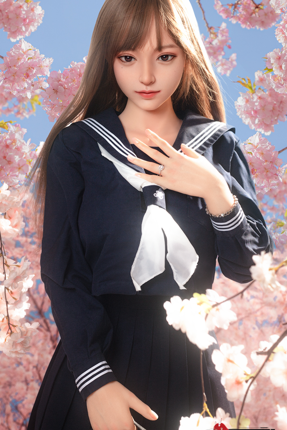 JK可愛くてセクシーラブドール 通販 学生服等身大リアルドール 池端昭代 158cm T158 B88 W57 H86 35KG 1