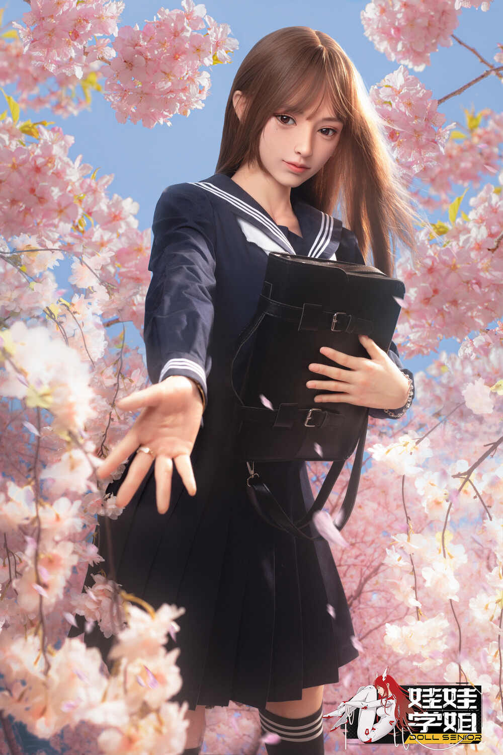 JK可愛くてセクシーラブドール 通販 学生服等身大リアルドール 池端昭代 158cm T158 B88 W57 H86 35KG 4
