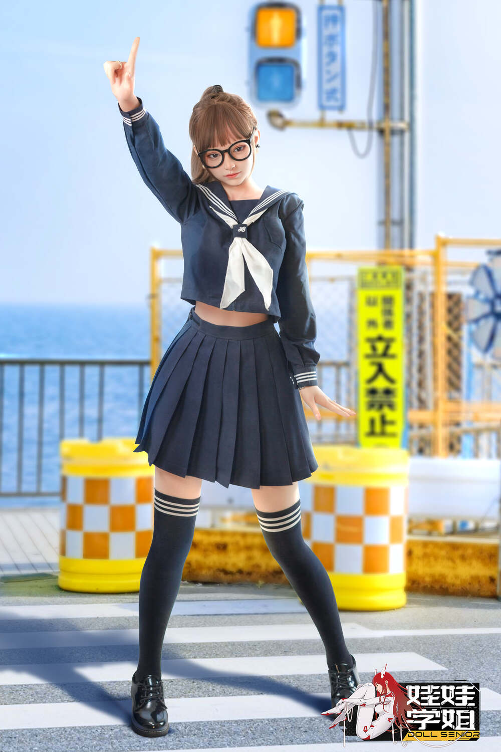 JK可愛くてセクシーラブドール 通販 学生服等身大リアルドール 池端昭代 158cm T158 B88 W57 H86 35KG 6