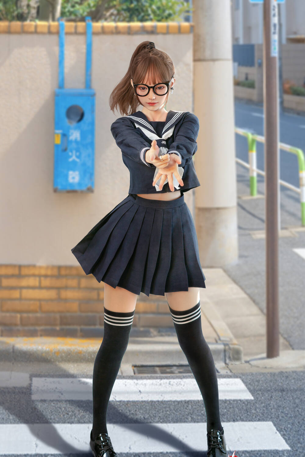 JK可愛くてセクシーラブドール 通販 学生服等身大リアルドール 池端昭代 158cm T158 B88 W57 H86 35KG 7