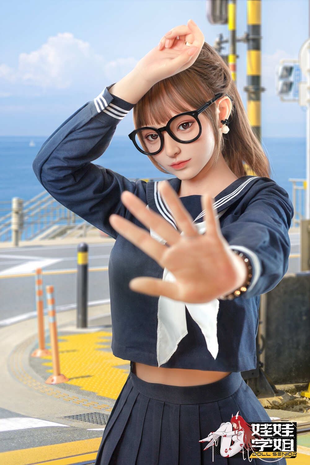 JK可愛くてセクシーラブドール 通販 学生服等身大リアルドール 池端昭代 158cm T158 B88 W57 H86 35KG 8