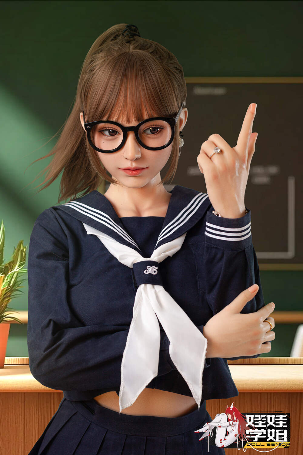 JK可愛くてセクシーラブドール 通販 学生服等身大リアルドール 池端昭代 158cm T158 B88 W57 H86 35KG 9