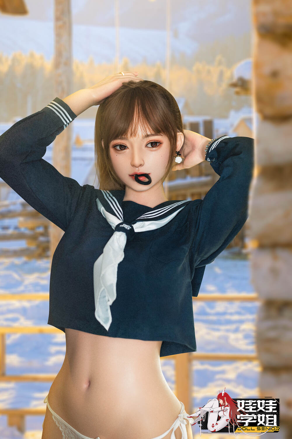JK可愛くてセクシーラブドール 通販 学生服等身大リアルドール 池端昭代 158cm T158 B88 W57 H86 35KG 10