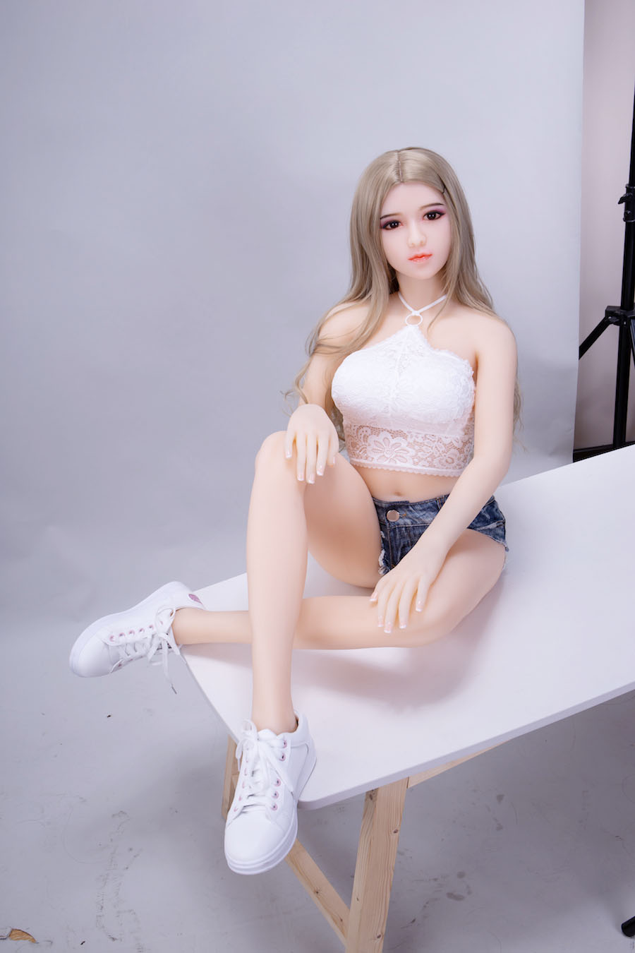 理想的なライフパートナー 美人通販 松原優愛 148CM T148 B71 W52 H82 28KG 5