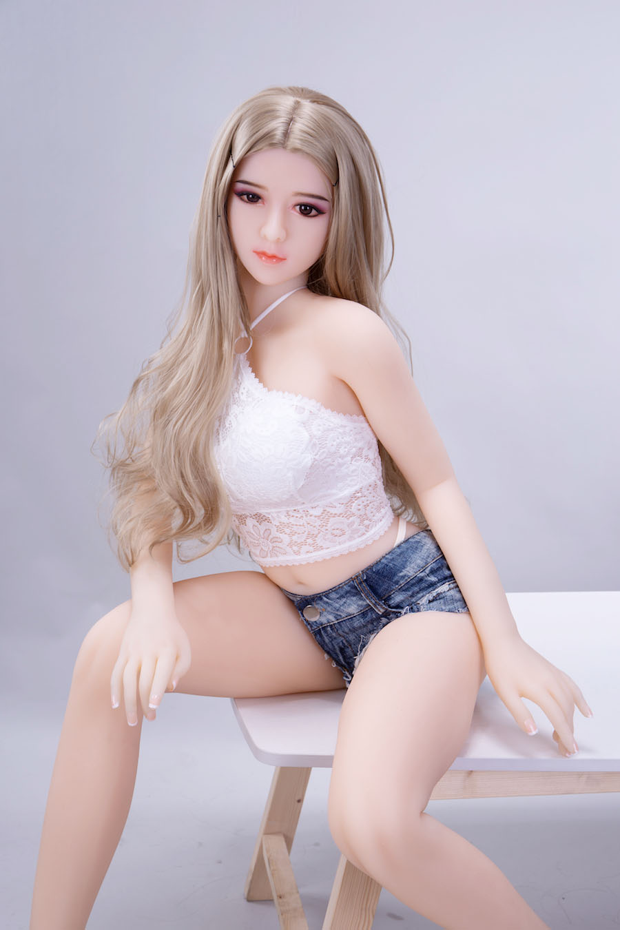 理想的なライフパートナー 美人通販 松原優愛 148CM T148 B71 W52 H82 28KG 16