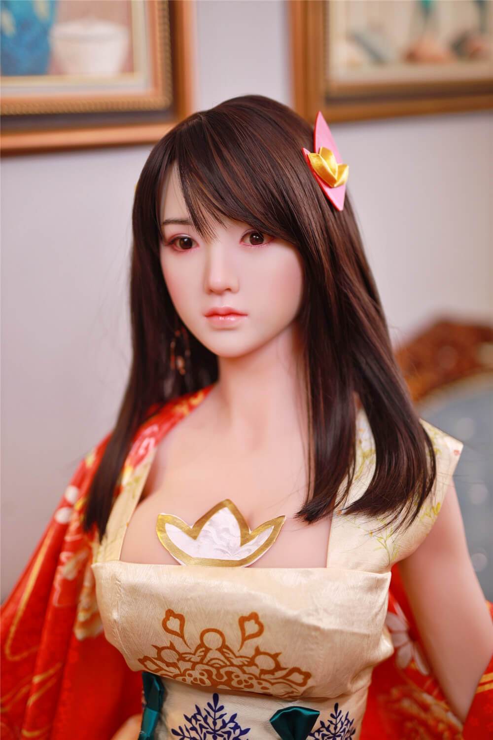 日本和服のセクシー人形シリコン頭部 古山恵麻 161cm T161 B95 W54 H97 39KG 1