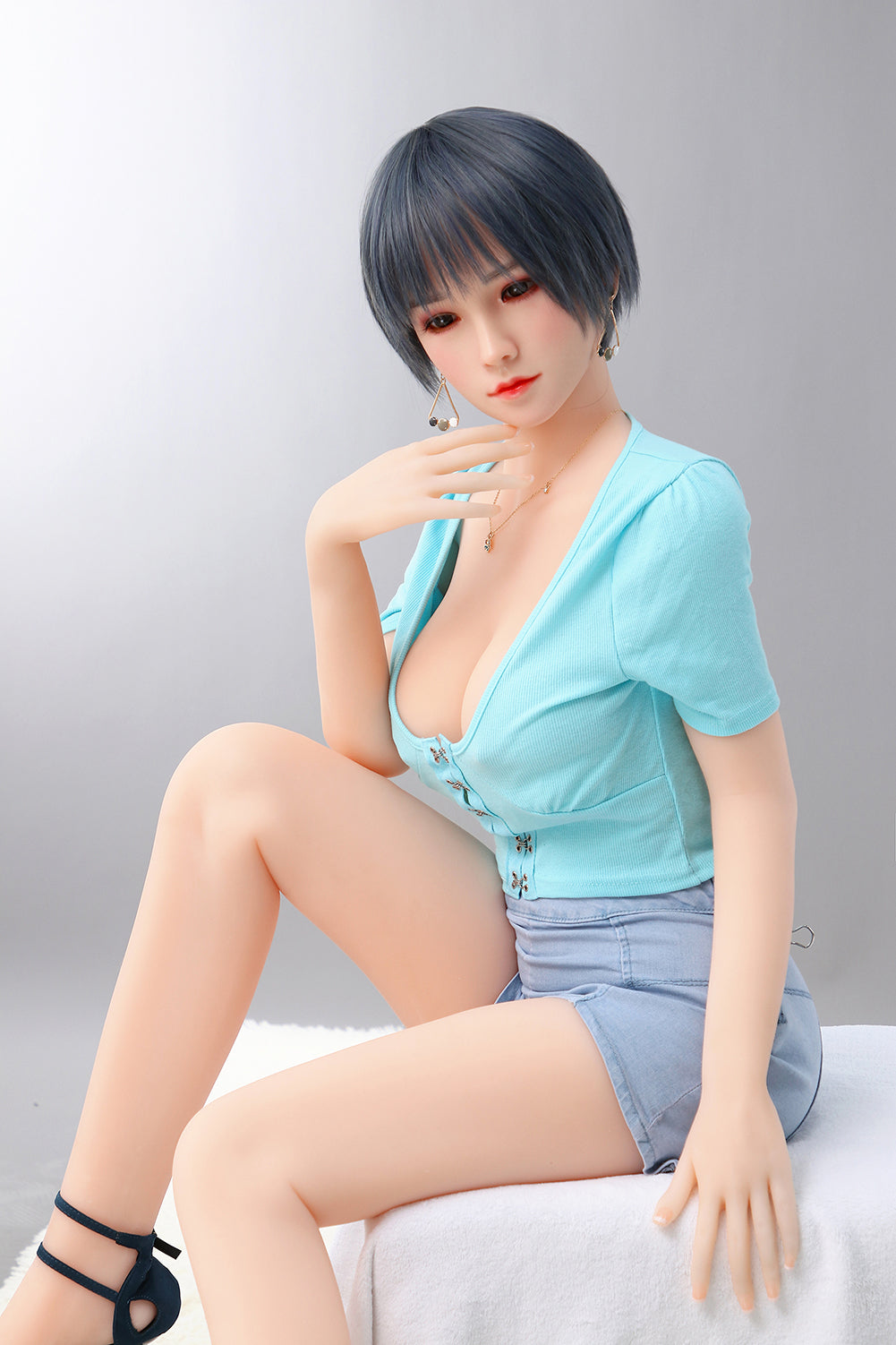 TPE妖艶sex doll  絶妙TPEラブドール TPE可愛いセクシードール Amanda 158cm T158 B81 W54 H82 32KG 1