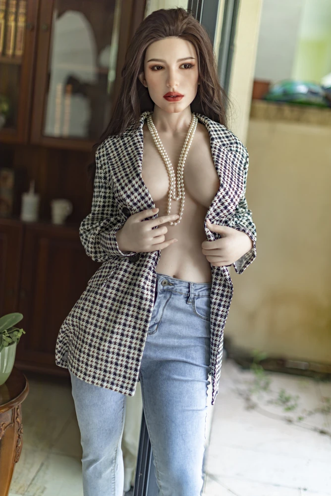 海外美乳熟女 ダッチワイフ エロいフルシリコン製 シリコンヘッド Adan 169cm T169 B84 W58 H93 38KG 2