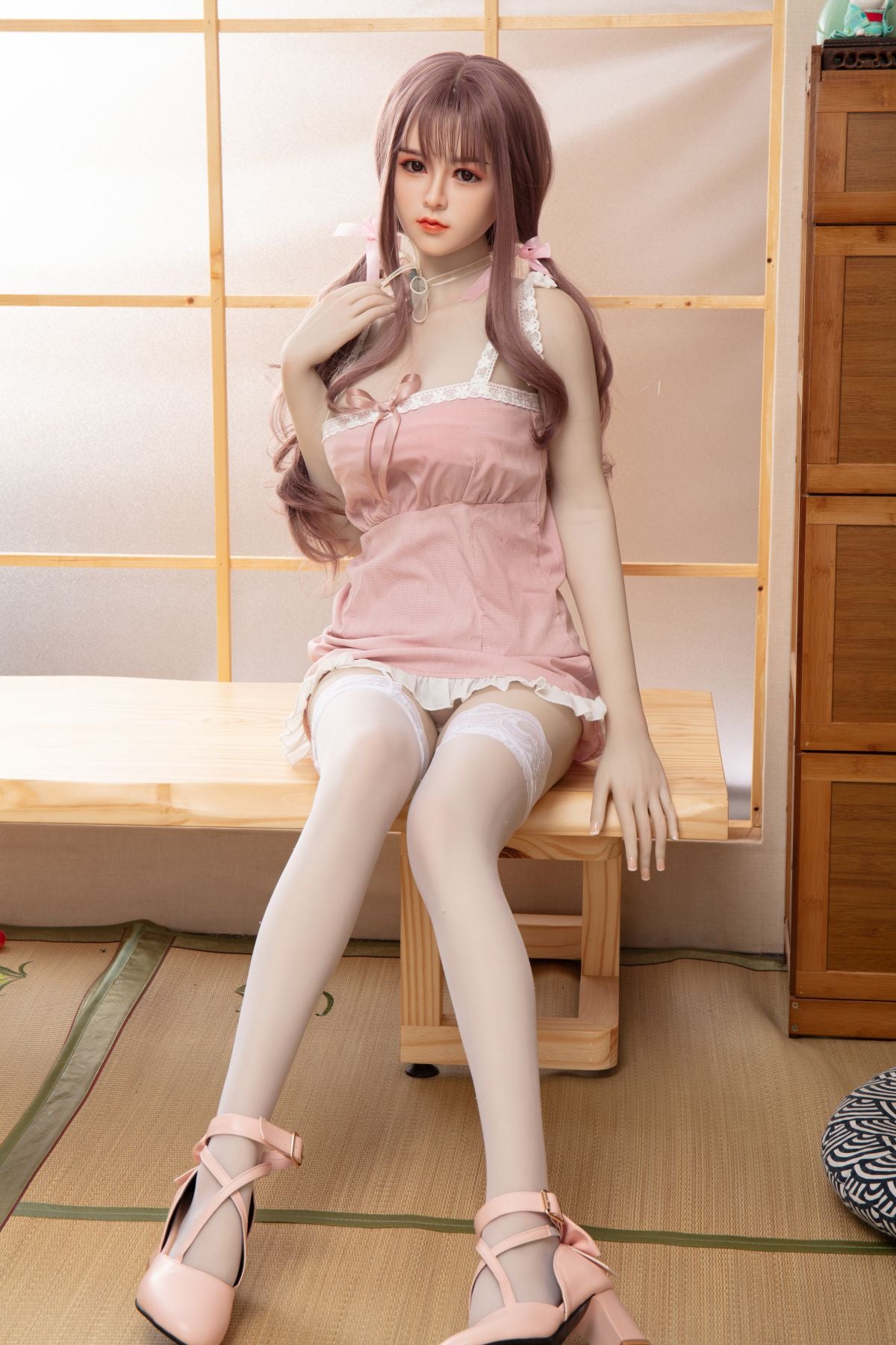 少女my doll のリアルなシリコン頭部tpeボディラブドール Charlotte 160cm T160 B80 W56 H80 36KG 3