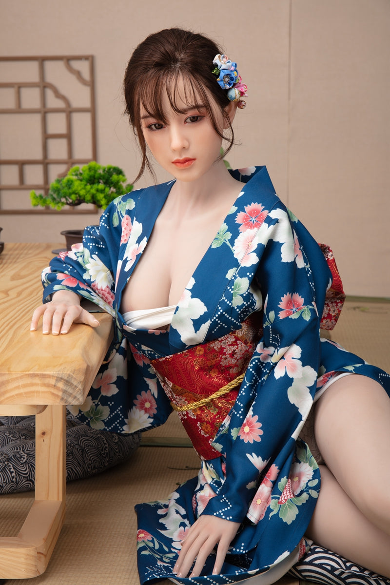 日本式和服ダッチワイフ熟女系シリコンドール エロ女優 山際みなみ 160cm T160 B80 W56 H80 36KG 2