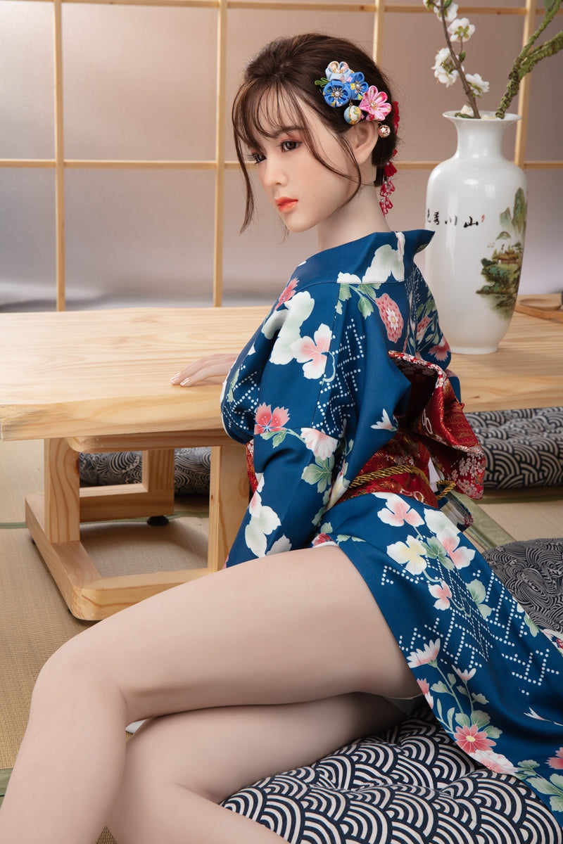 日本式和服ダッチワイフ熟女系シリコンドール エロ女優 山際みなみ 160cm T160 B80 W56 H80 36KG 3