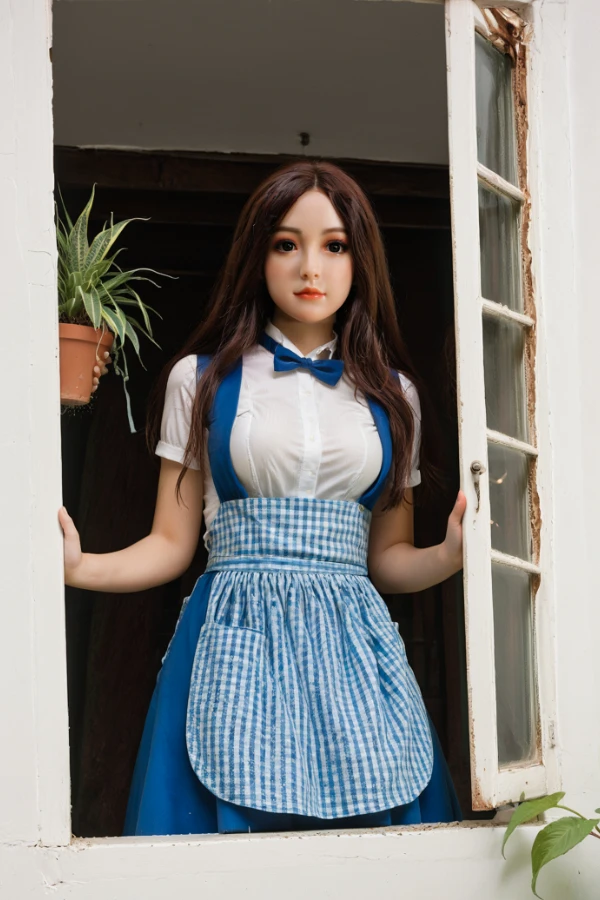 海外美人シリコン頭部TPEラブドール 高い耐久性と精巧なディテール 古川咲良 148cm T148 B75 W50 H74 27KG 0