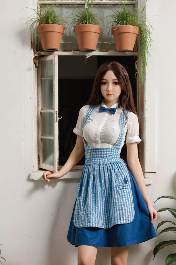 海外美人シリコン頭部TPEラブドール 高い耐久性と精巧なディテール 古川咲良 148cm T148 B75 W50 H74 27KG 2