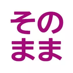 そのまま